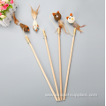 New design pole interactive cat teaser with feather